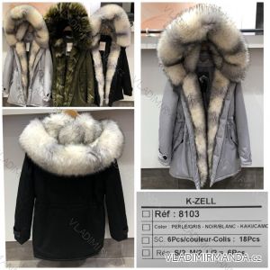 Winterjacke mit Kapuze und Fell (S-M-L) K-ZELL  MODA KZE188176