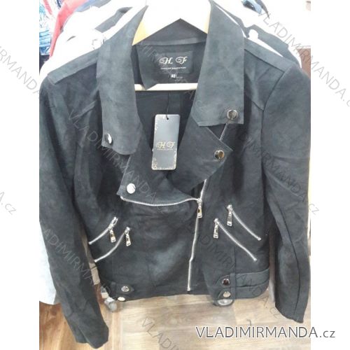 Gebürstete Kunstlederjacke Damen (S-XL) HF Woman Kollektion IM9191904