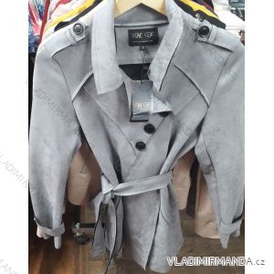 Jacke lang geschnitten Kunstleder Damen (S-XL) HF Woman Kollektion IM9198903