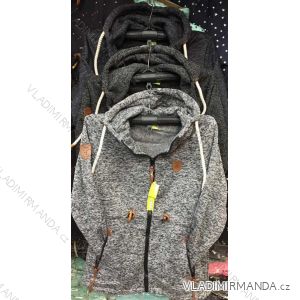 Sweatshirt verlängert warme Männer übergroßen (3xl-6xl) VINTE VIN19075