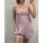 Overall lange Hose Damen (uni sl) ITALIENISCHE MODA IM718161 altrosa