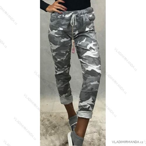 Hosen dünne camo Frauen (uni m / l) ITALIENISCHE MODE IM519457

