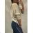 Schlanker Damen-Langarmpullover mit Schleife (uni sl) ITALIAN MODA IM919857
