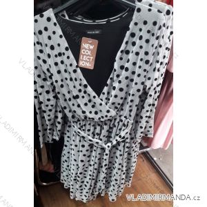 Langarm Kleid, Polka Dot (uni s / m) ITALIENISCHE MODE IM919920
