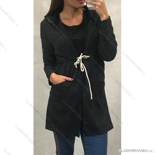 Cardigan dünne Damenbaumwolle (uni sl) ITALIENISCH MODA IM619037