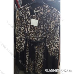 Damen Langarm Kleid mit Schleife (uni s / m) ITALIAN FASHION IM919926
