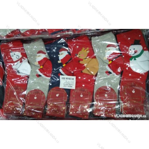 Damensocken warmes Weihnachtsmotiv (35-41) AURA.VIA SN5739