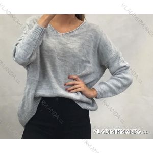 Pullover Damen Langarm (uni sl) ITALIENISCHE MODA IM719006