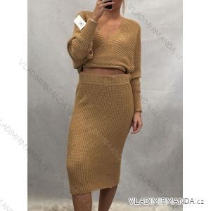 Pullover Rock gestrickt Langarm Damen (uni sl) italienische Mode IM919789