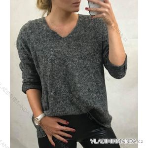 Pullover Damen Langarm (uni sl) ITALIENISCHE MODA IM719006