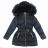 Jacke / Mantel Winter mit Fell Kinder Jugendliche Mädchen (8-16 Jahre) KUGO JK1806