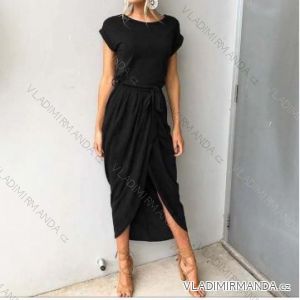 Freizeitkleid lang Kurzarm Damen (s-3xl) AFASHION AF19199
