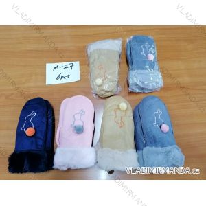Handschuhe für Mädchen (EINZEL-GRÖSSE) DELFIN M-27