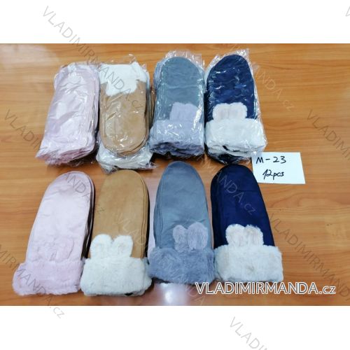 Handschuhe Fäustlinge Jugend Mädchen (eine Größe) DELFIN M-23