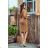 275-1 JENNY Bequemes Kleid mit Binding in der Taille - Karamell
