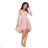210-11 NICOLLE - Kleid mit längerem Rücken und Spitzenausschnitt - puderrosa
