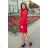 284-1 CAMILLE Hemdkleid mit Taschen - rot
