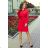 284-1 CAMILLE Hemdkleid mit Taschen - rot
