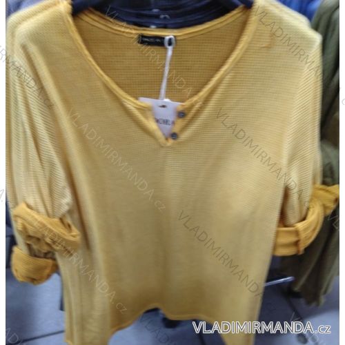 Tunikabluse 3/4 langarm (uni sl) ITALIENISCHE FASHION IM719008