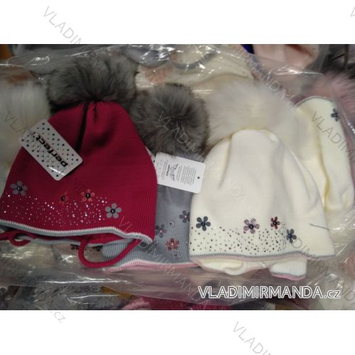 Warme Wintermütze für Mädchen (3-8 Jahre) PERFECT POLAND PRODUCTION PV919002