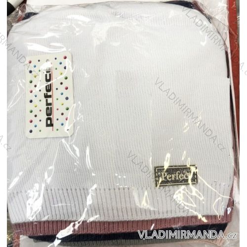 Mütze warm warm gestricktes Mädchen (3-8 Jahre) POLSKÁ VÝROBA POL118172