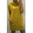 Langarm Kleid mit Kragen Damen (uni M / L) ITALIENISCHE MODE IM519515