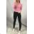 Crop Top Pullover Langarm Damen (uni-s-s) ITALIENISCH MODA IM719467
