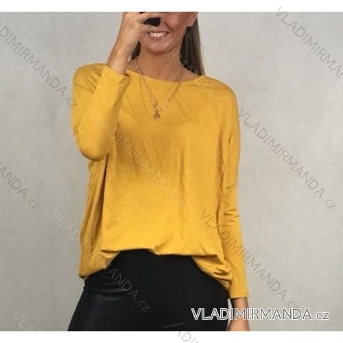 T-Shirt alle Tunika Langarm Damen (uni M / L) ITALIEN MODA IM5188018