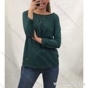 T-Shirt Langarm Damen (uni s / m) ITALIENISCHE MODE IM919928
