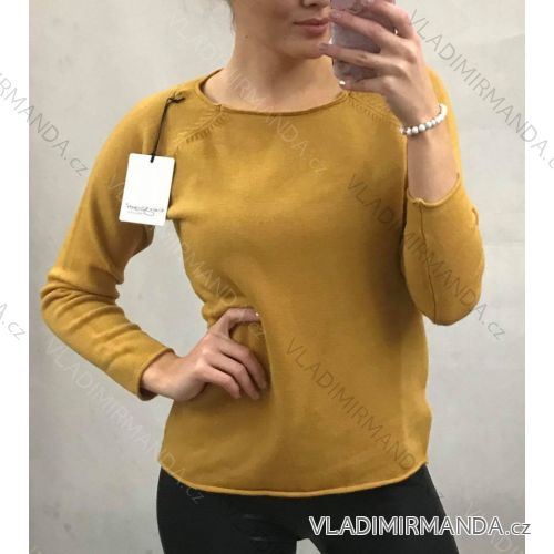 Warmer Damen Strickpullover Langarm (uni sm) ITALIAN FASHION IM51931151