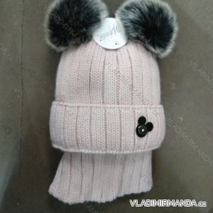 Damen Wintermütze und Halskette (EINE GRÖSSE) WROBI POLEN PV319489
