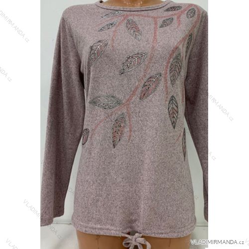 Damen T-Shirt warm Langarm Übergröße (l-3xl) ERBOSSI PM119255