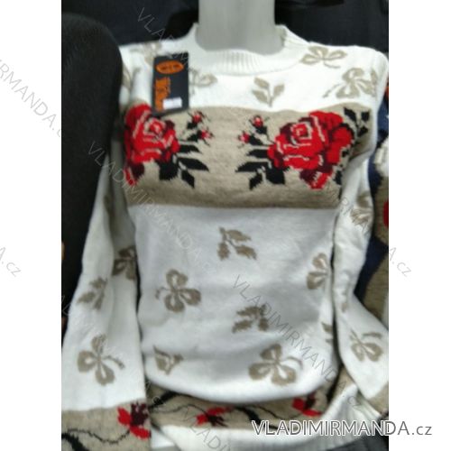 Strickjacke-Weihnachtsmuster-warme Strick-lange Hülsen-Damen (S-XL) TÜRKISCHES MODA MA719008