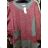 Langarm All-in-One Tunika Kleider Übergröße (uni XL / 2XL) ITALIENISCHE MODE IM12190110
