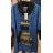 Damen Langarm Rollkragen Kleid mit übergroßen (uni XL / 2XL) ITALIENISCHE MODE IM12190118