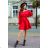265-4 DAISY Kleid mit Rüschen - ROT
