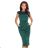 144-8 Kleid Midi SARA - grüne Farbe
