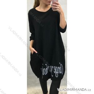Warmes Langarmkleid für Damen (UNI XL / XXL) ITALIAN FASHION IM419923