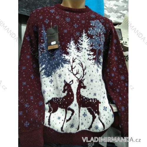 Pullover Weihnachtsmuster Warm Strick Langarm Herren (m-2xl) TURKISH MODA MA719016
