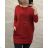 Tunika ALÁ DRESS Langarm Damen MIT SCHMUCK (uni s / m) ITALIENISCHE MODE IM919905