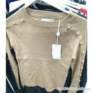 Gestrickter Damen-Langarmpullover (uni sm) ITALIAN MODA IM919802