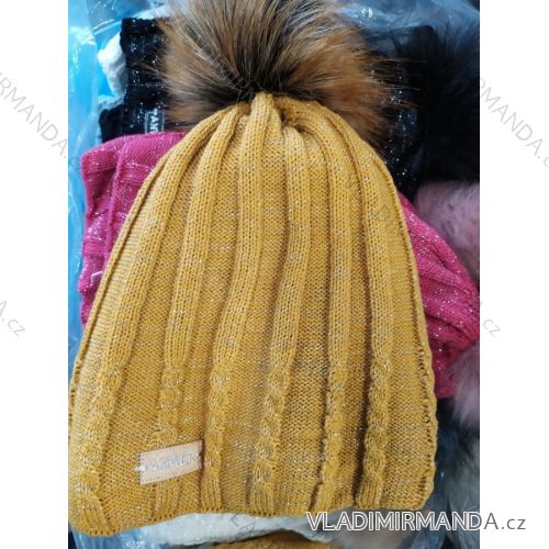 Wintermütze mit Pompon Damen (ONE SIZE) ANWER POL219043
