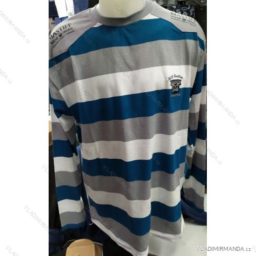 Langärmliges Herren-T-Shirt in Übergröße (3XL-6XL) MASTIFF TURKISH FASHION MA719022
