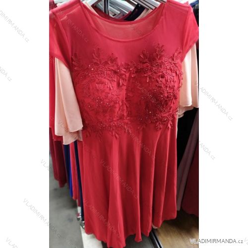 Elegante Ballkleider mit kurzen Ärmeln (uni s / m) ITALIAN FASHION IM919893
