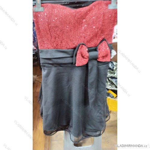 Elegantes ärmelloses Abendkleid mit Schleife Damen (uni s-m) ITALIAN FASHION IM919904
