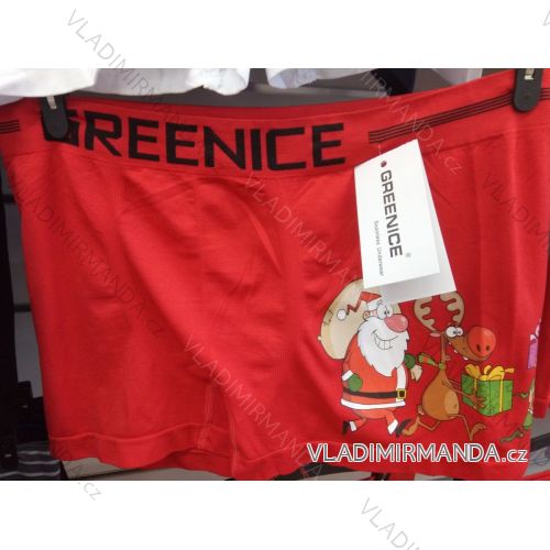 Boxer nahtlose Weihnachtsmotiv Männer (M-2XL) GREENICE 4712