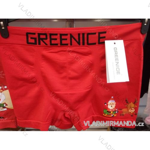 Boxer nahtlose Weihnachtsmotiv jugendlichen Jungen (10-15 Jahre) GREENICE 4717