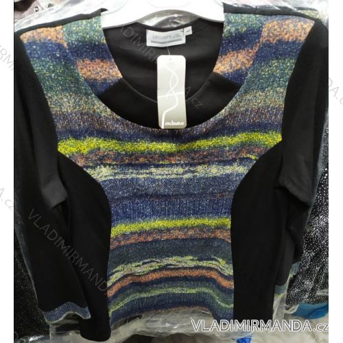 Damen Tunika Bluse Langarm Übergröße (l-4xl) Exclusive Polish Fashion LGM19071