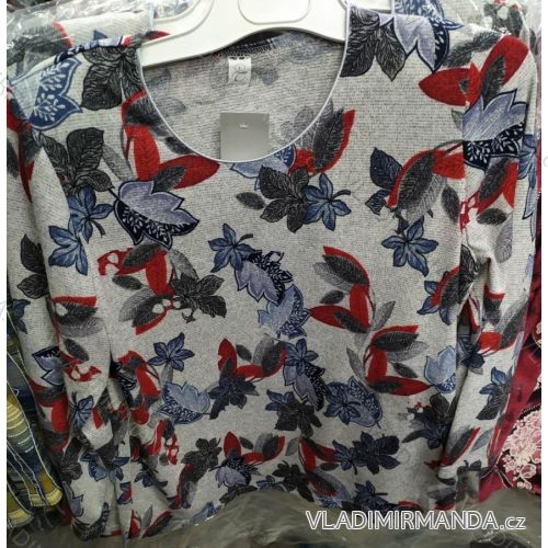 Langärmlige Tunika-Bluse für Damen in Übergröße (l-4xl) L.G.M. Polnische Mode LGM19074
