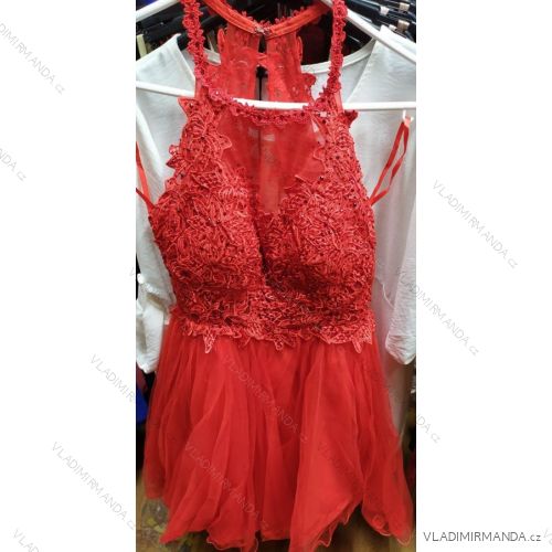 Elegantes ärmelloses Spitzenkleid, Lace Women (uni s-l) ITALIENISCHE MODE IM919894

